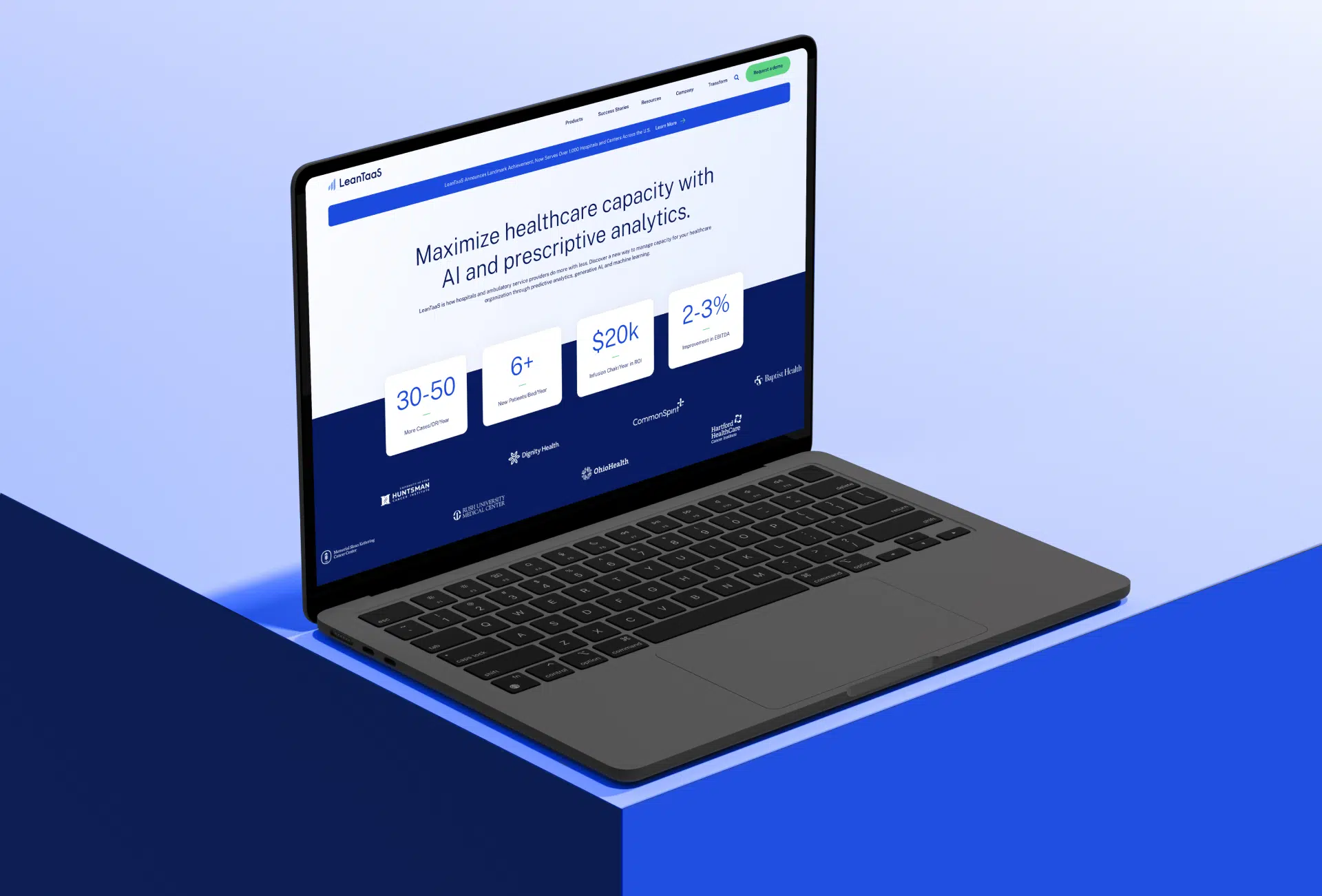 LeanTaaS on MacBook Air